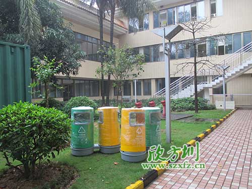 韶關物業分類玻璃鋼垃圾桶，提升社區好環境。